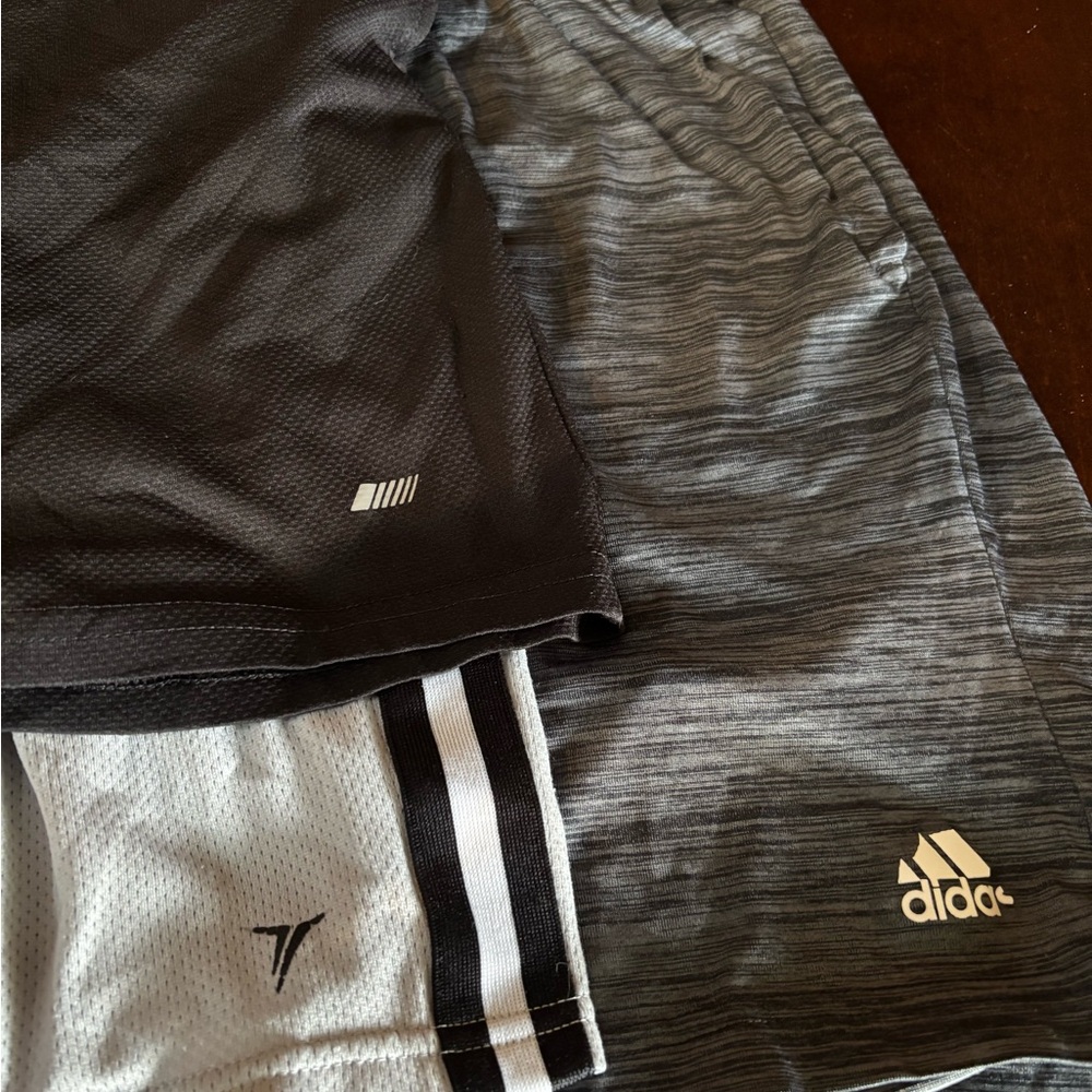 Adidas Men's Black and Gray Shorts 3 pair